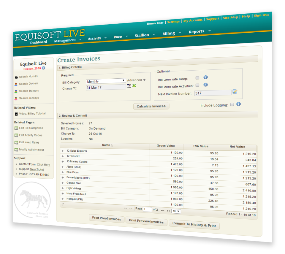 Equisoft Live Software - 5
