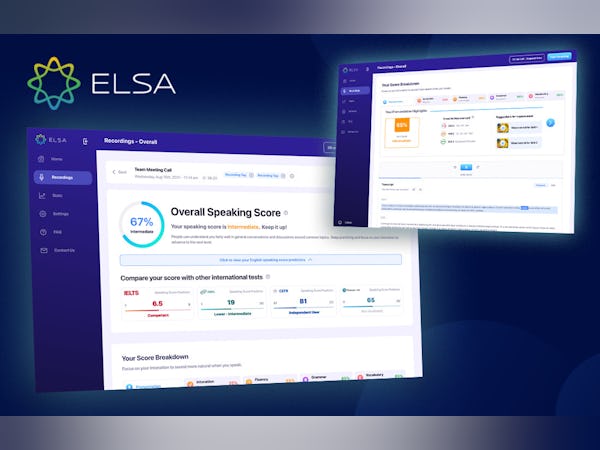 ELSA Speak Software - ELSA Speech Analyzer: Instant assessment score on pronunciation, word stress, fluency, intonation and listening skills