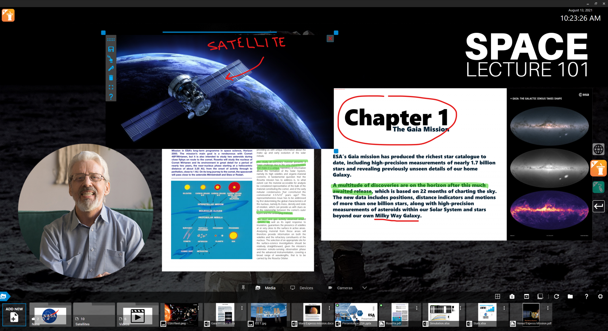 Reactiv SUITE Software - Teaching session - display, interact and show content dynamically to make an impact with students