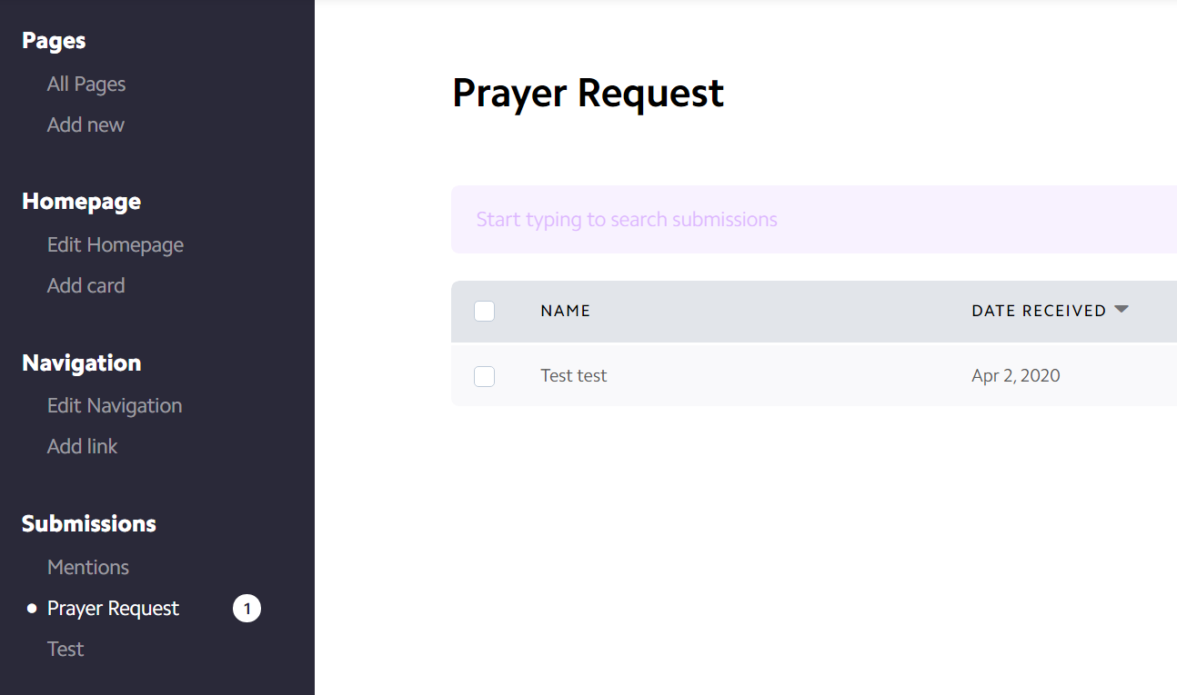 Nucleus prayer requests portal