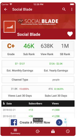 Live Sub Count - Social Blade APK (Android App) - Free Download