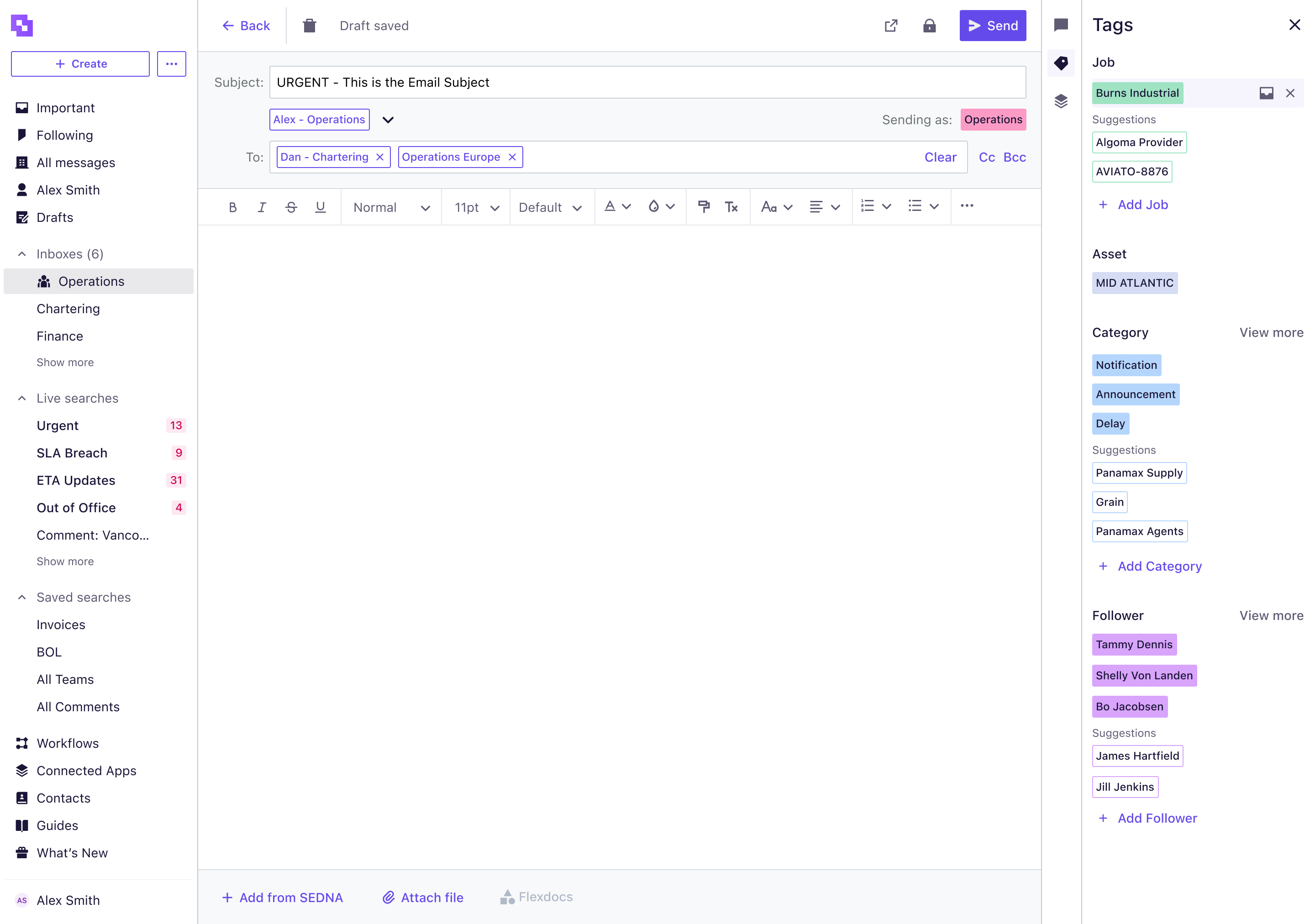 Sedna Software - Message Composer