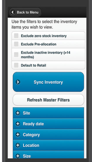 SBI Platform mobile inventory control