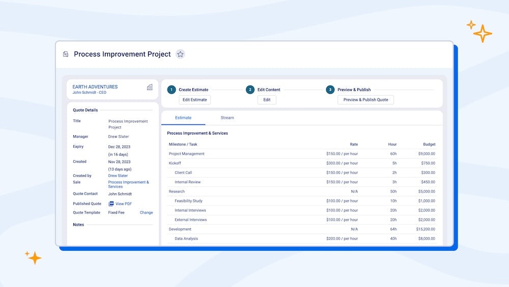 Accelo Software - Financial Management: Remove financial friction from your operations with integrated invoicing, billing, retainer management, and payment processing.