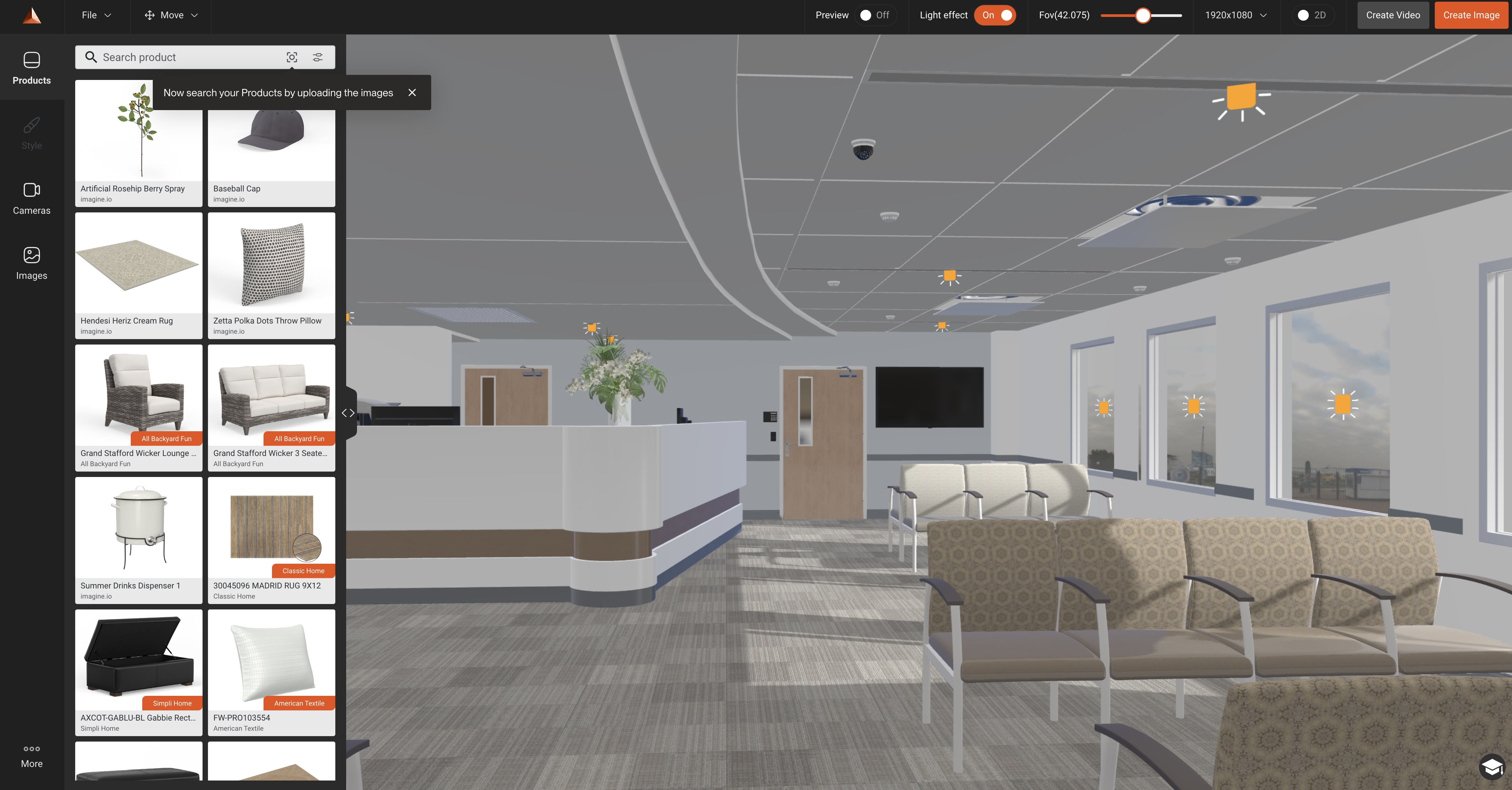 imagine.io screenshot: 3D Design Curator