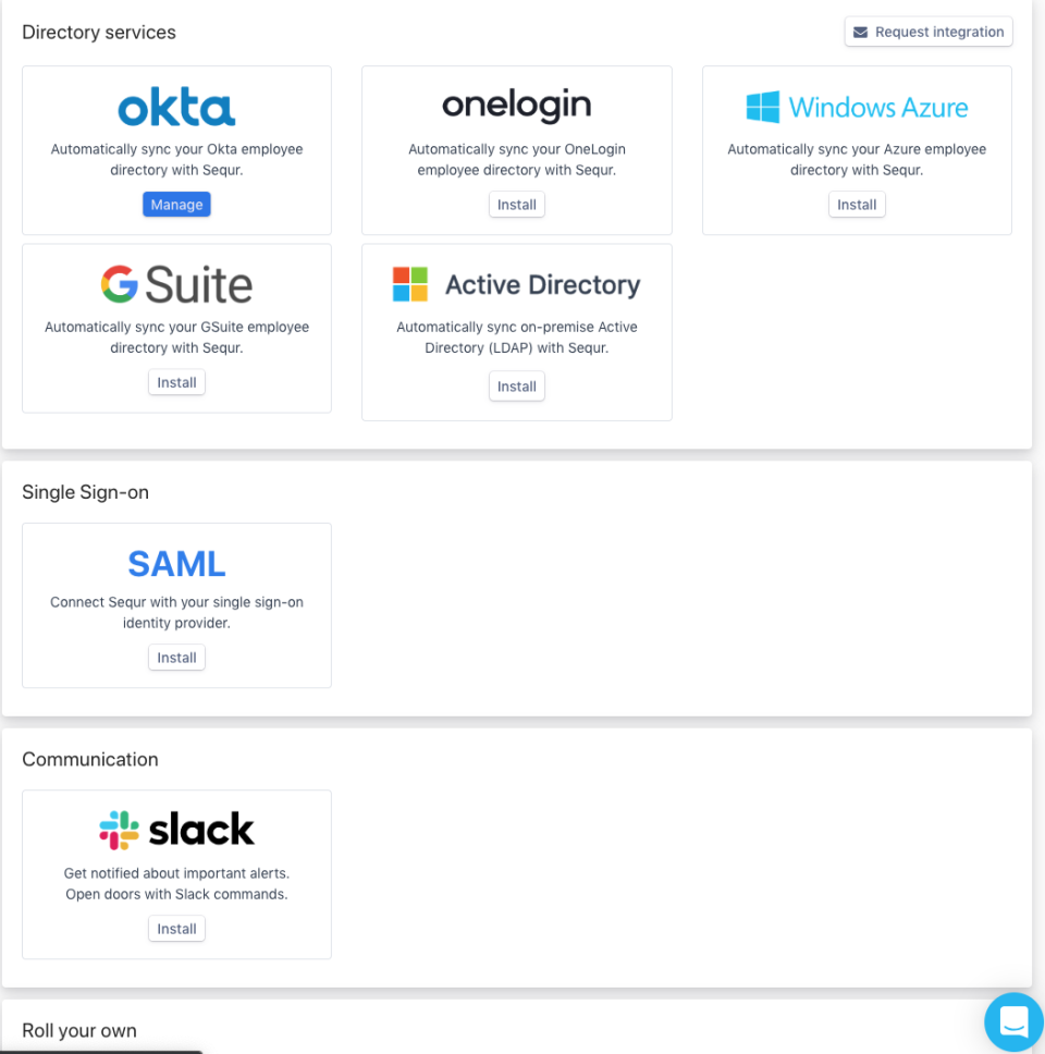 Access Control identity management integrations