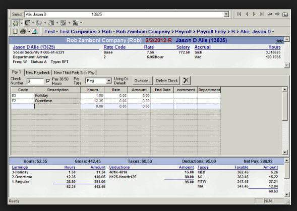Millennium screenshot: Millennium software