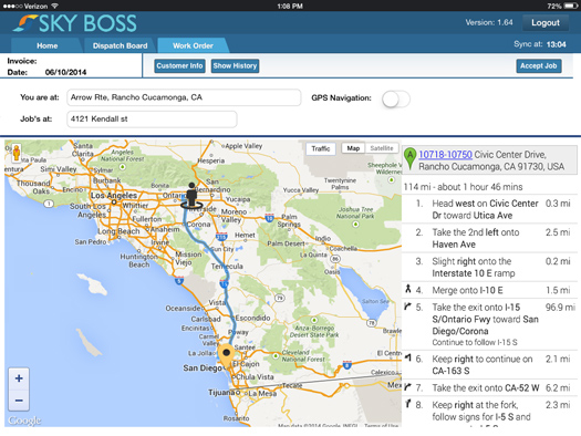 Route optimization capabilities utilize algorithms for suggesting the most efficient journeys, ensuring tracked technicians get to the right job locations on time