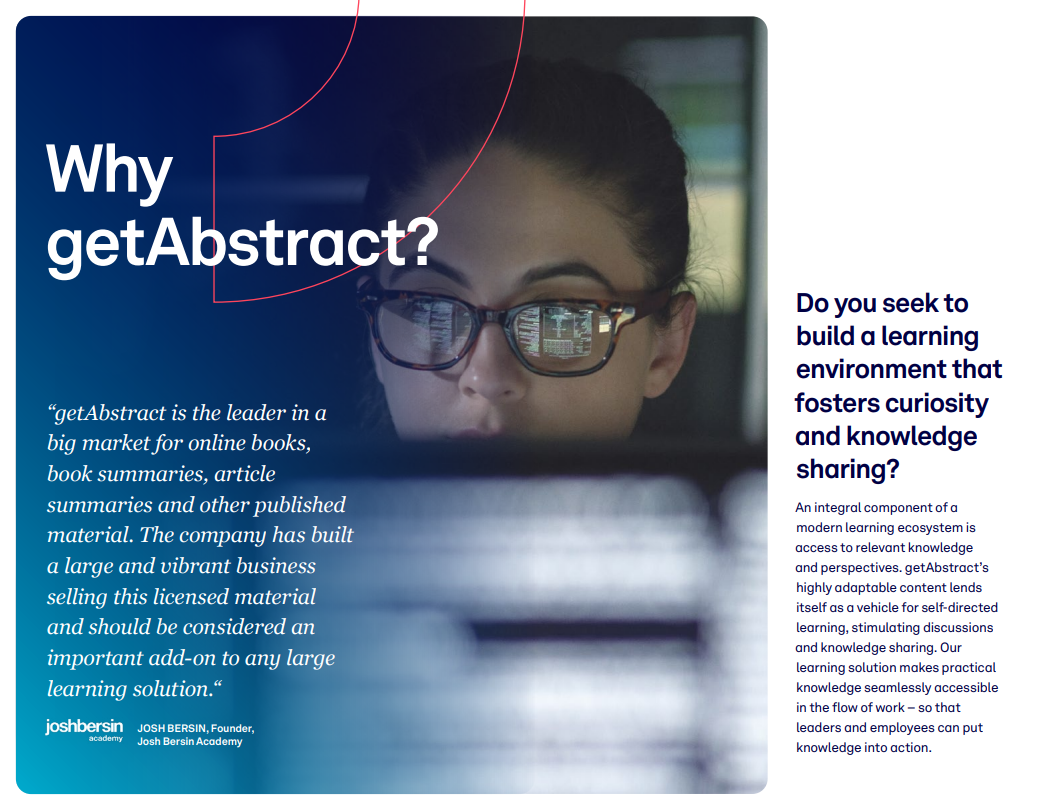 getAbstract screenshot: Why getAbstract?