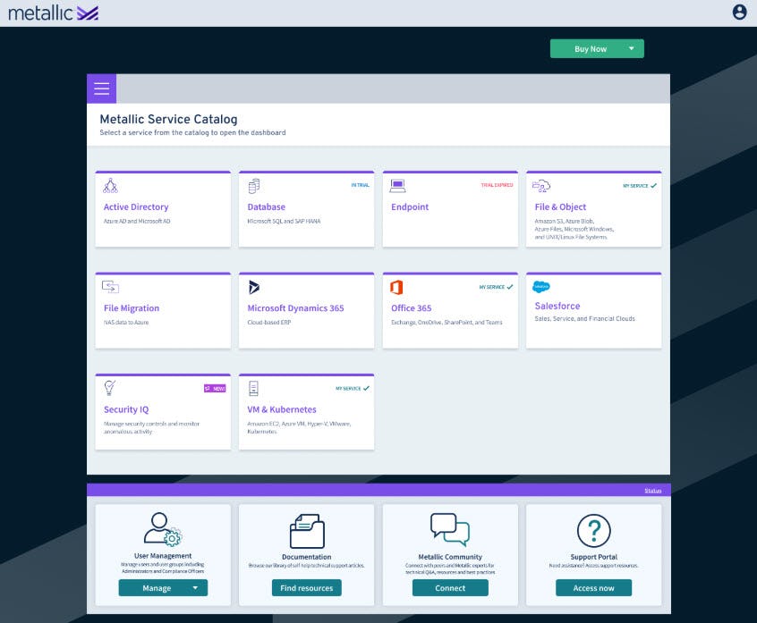 Metallic SaaS Backup & Recovery Software - 1