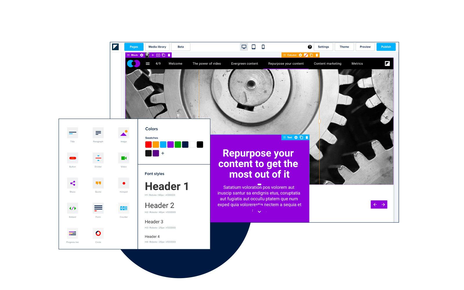 Foleon Software - Our intuitive drag & drop editor with powerful templates and themes empowers you to create the content you need, regardless of your digital or design experience.