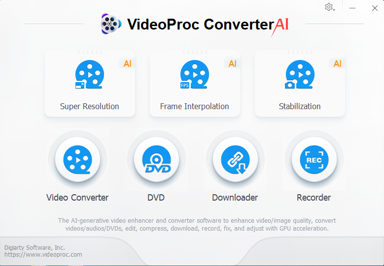 A one-stop package to remaster old, SD, and low-quality videos/photos and convert large/4K/HD videos.