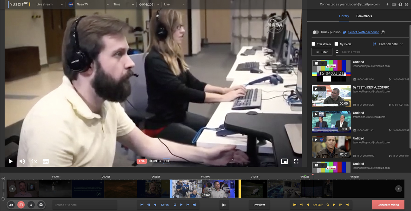 Interface Live video clipping Yuzzit Pro-thumb