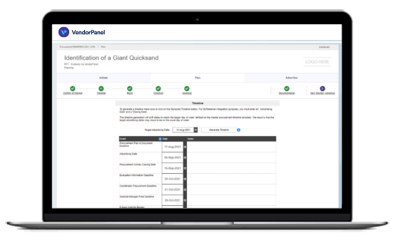 VendorPanel Software - With strategic Procurement Planning, ensure everything is properly organised before going to market.