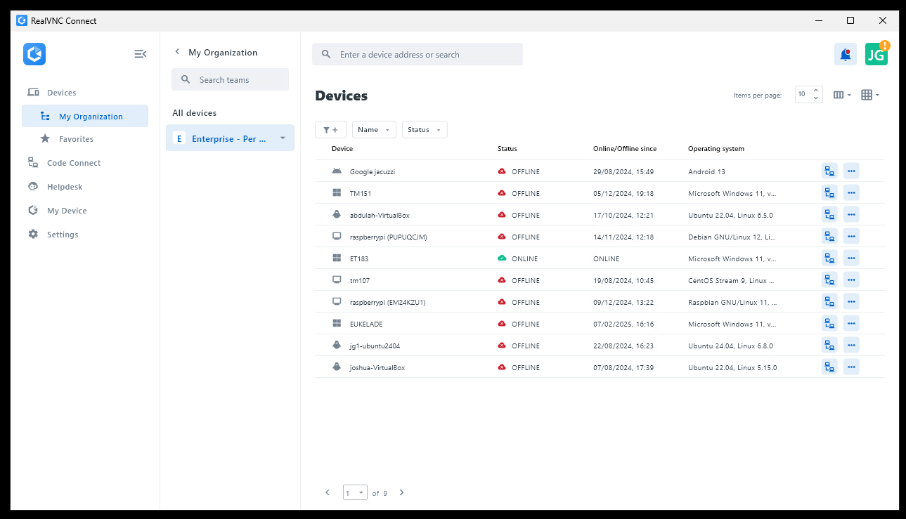 RealVNC Connect Software - 1