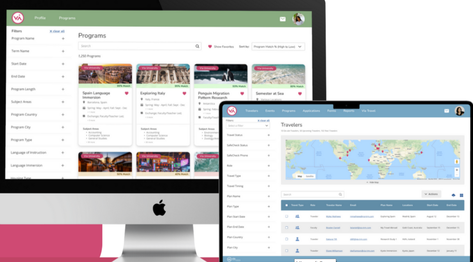 Via TRM screenshot: Via TRM search program