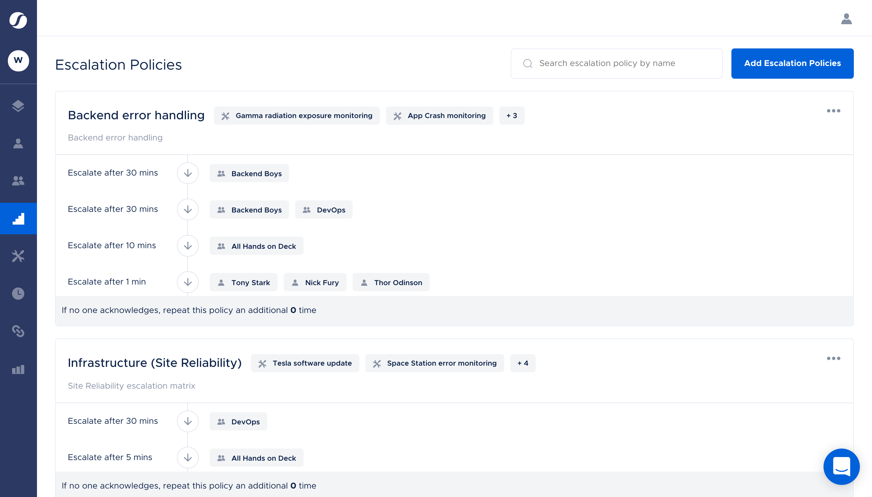 Squadcast Software - Squadcast escalation policies