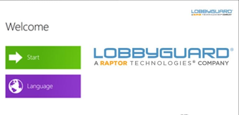 LobbyGuard Software - LobbyGuard welcome page