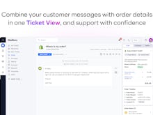 eDesk Software - eDesk's powerful Ticket View allows you to consult all your order and customer information directly on your tickets, at one glance.