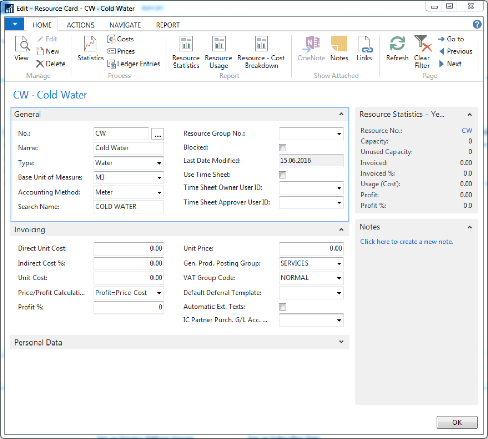 Bills can be generated based on the type of facility and a combination of rates and services
