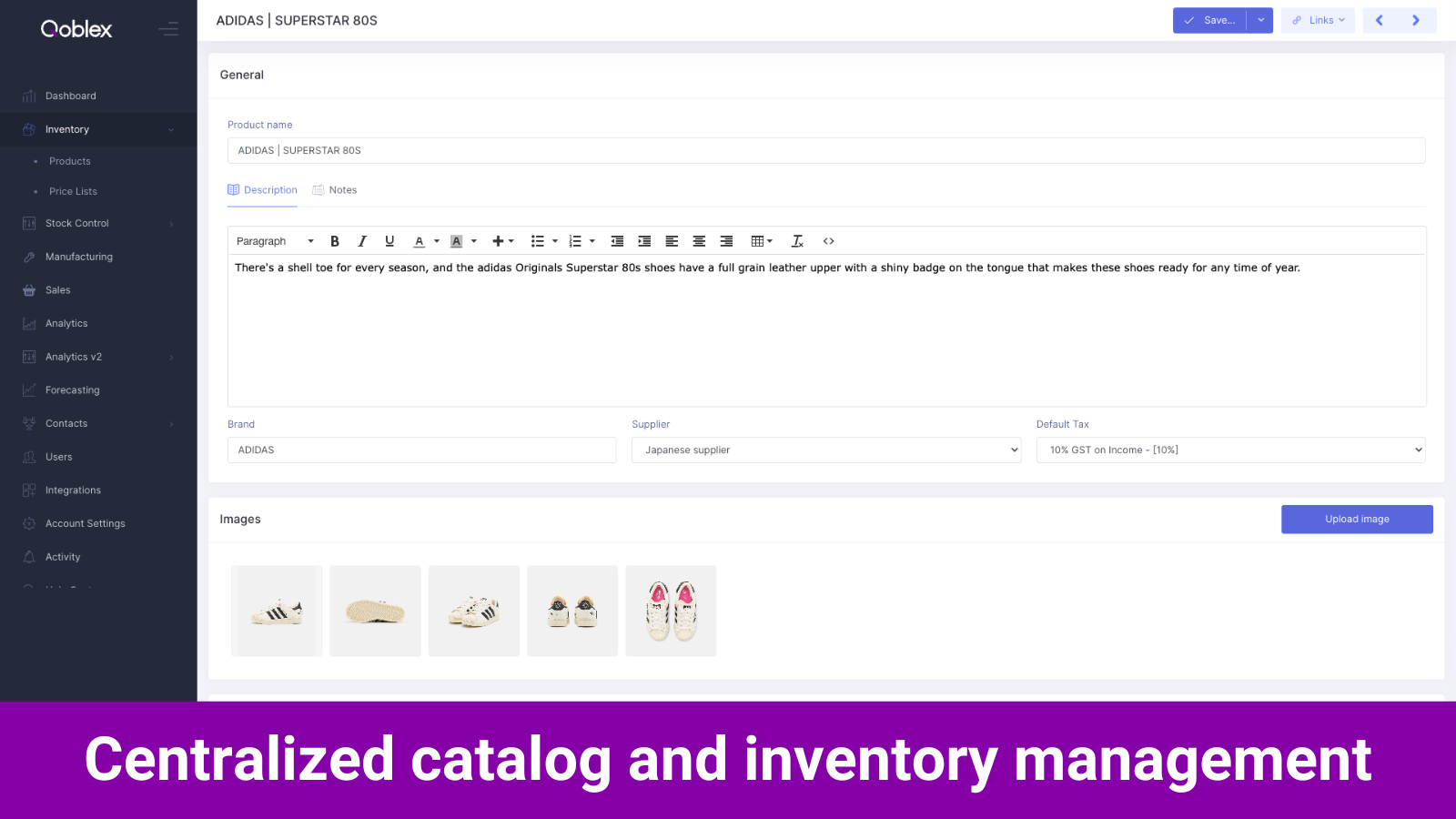 Centralized catalog and inventory management