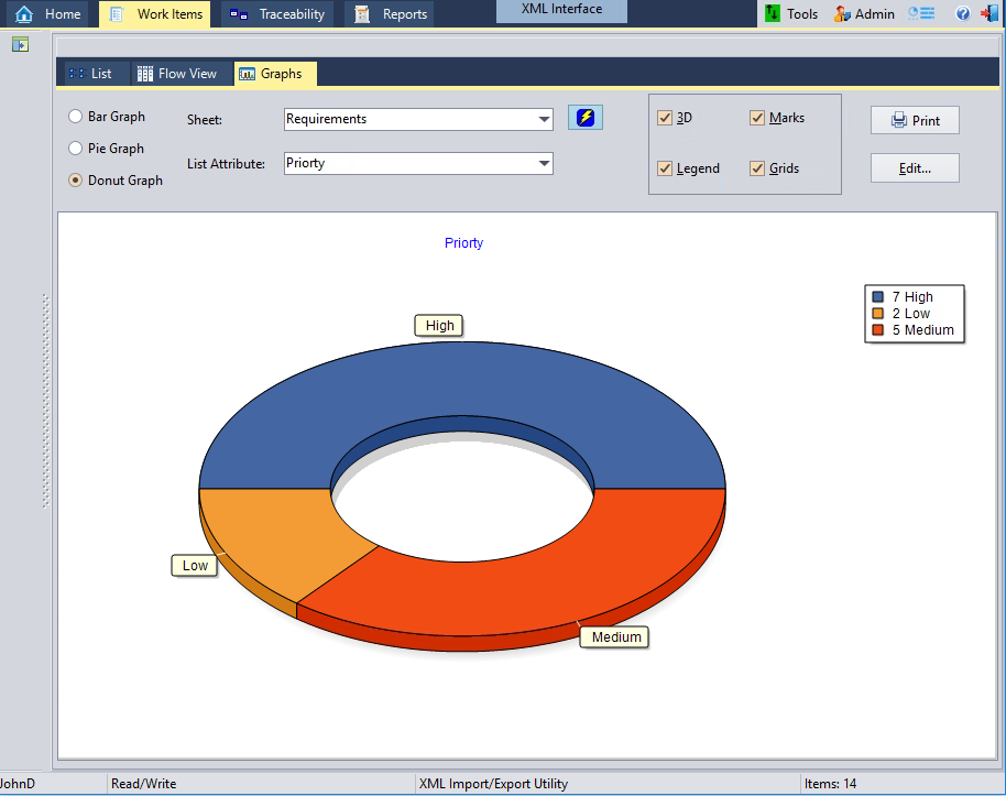 DocSheets screenshot: Doc Sheets reporting