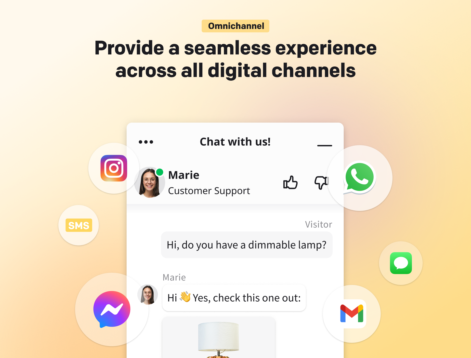 LiveChat Software - Messaging channels