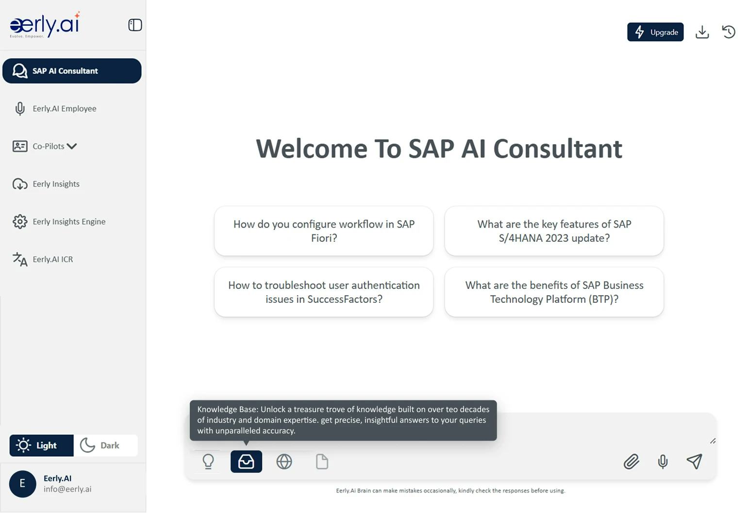 SAP AI Consultant Software - SAP AI Consultant knowledge base