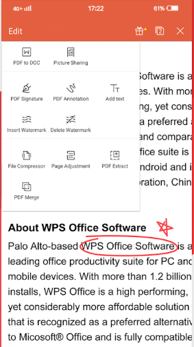 wps office pdf