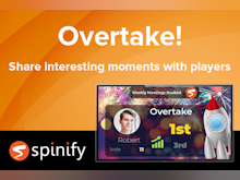 Spinify Software - Take the celebration beyond just the deal, when reps hit milestones and move up in the competition!