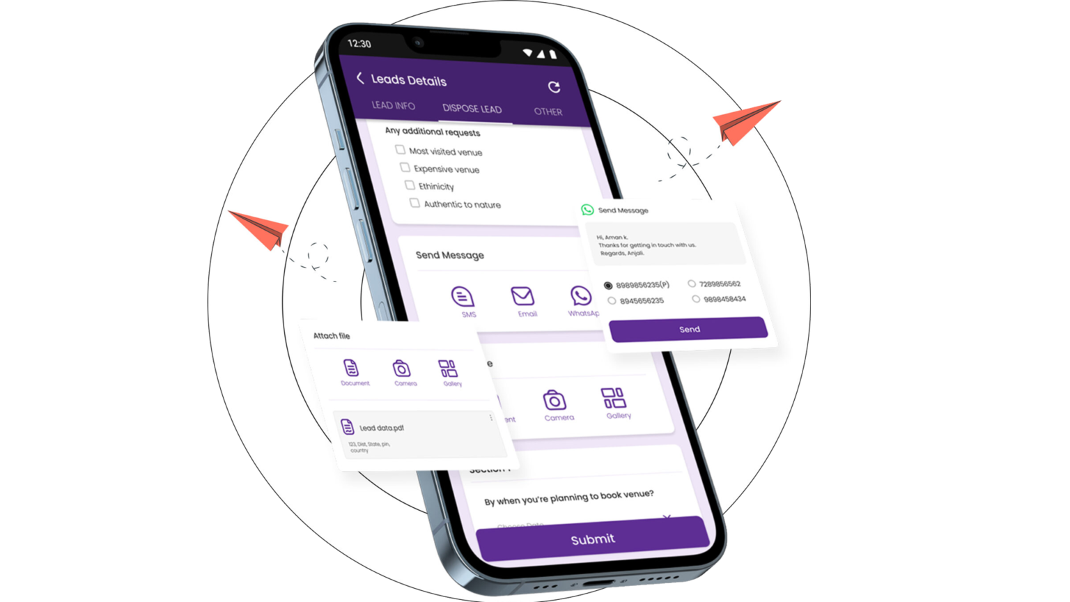 Engage your leads and customers wherever they are with call, WhatsApp, SMS or email – without skipping a beat. On NeoDove, get the essentials you need for building a foolproof engagement strategy and driving sales. 