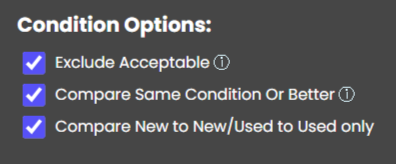 Condition options