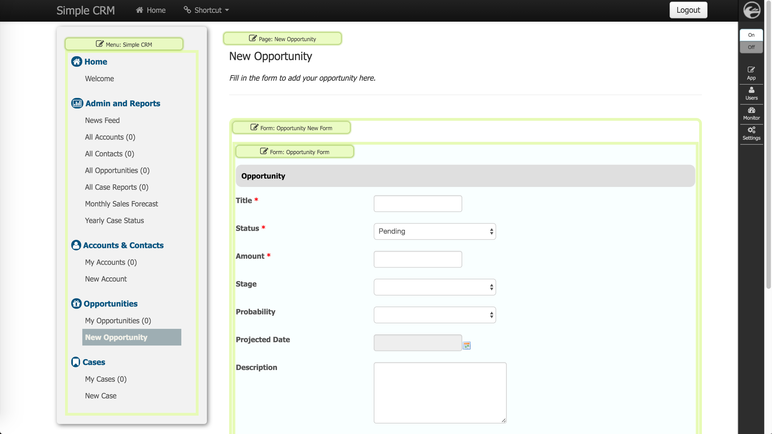 Joget Workflow Quick Edit Mode: Maintain apps directly from the front-end.
