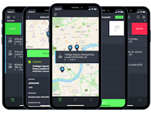 GSMtasks Software - GSMtasks has a mobile app for employees (Android & iOS). The app allows employees to receive their daily tasks on their mobile phone even before the workday or during. Tasks with statuses are shown as a list and on a map with their exact location
