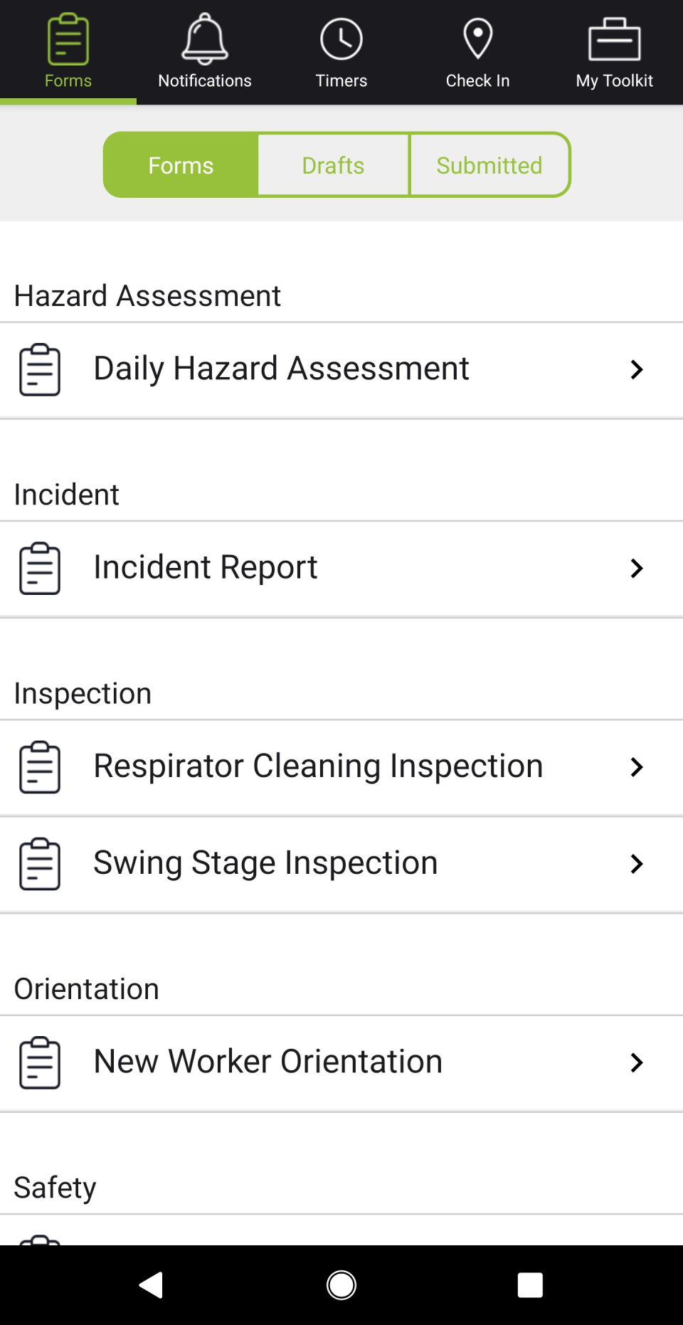 Salus Pro incident forms