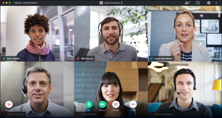 GoToMeeting multi-participant meeting screenshot