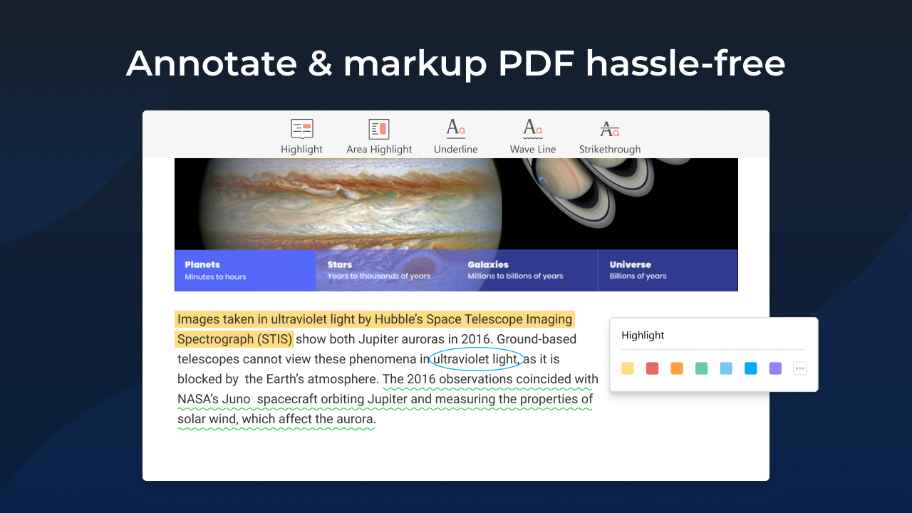 Annotate & markup PDF hassle-free