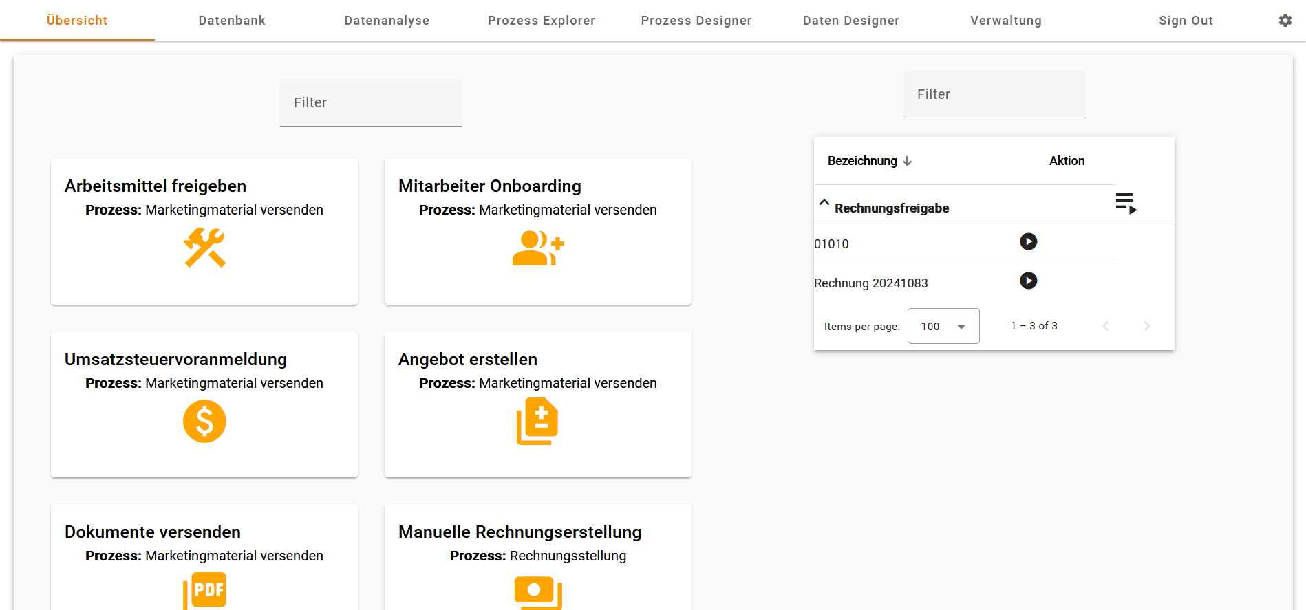 Pantarey screenshot: Get a clear view of all your tasks – focused, relevant, and easy to manage.