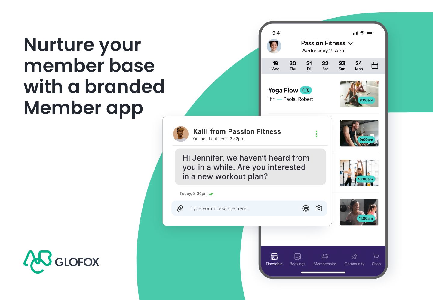 Fully Branded Member App – Enhance your members' experience with a native mobile app they can use to book classes, make purchases, and engage with your studio.