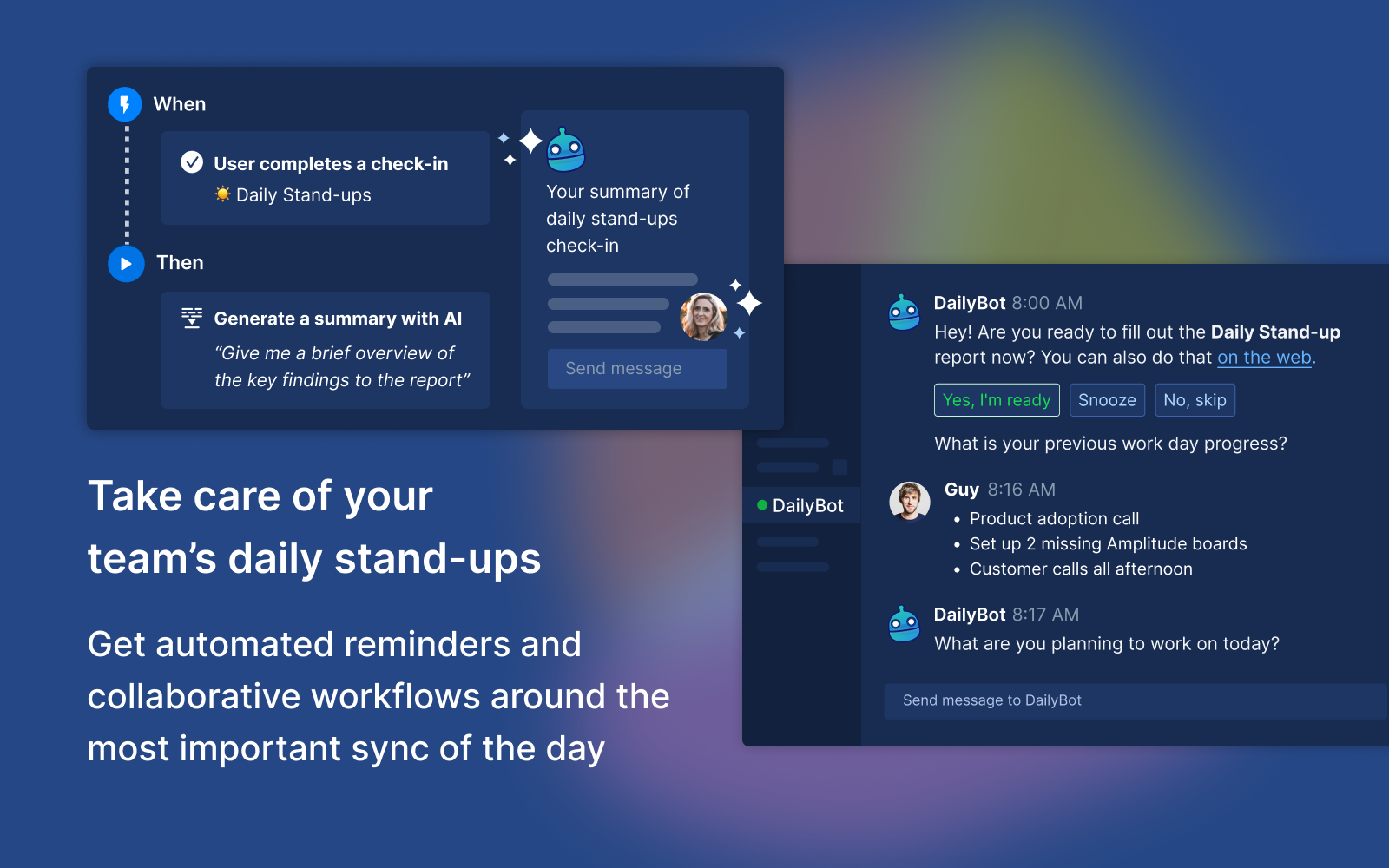DailyBot Software - Daily Stand-ups