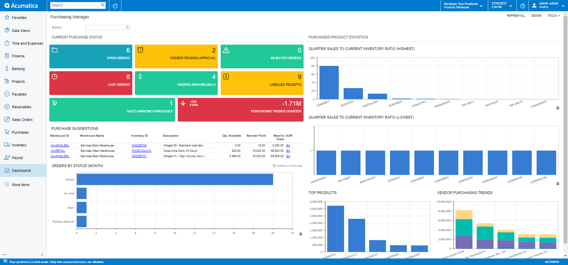 Acumatica Cloud ERP Logiciel - 2