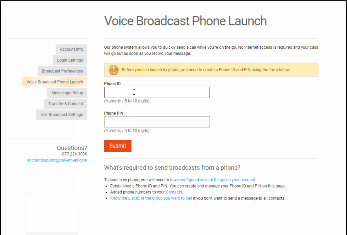 Text-Em-All Software - Call-Em-All voice broadcast phone launch