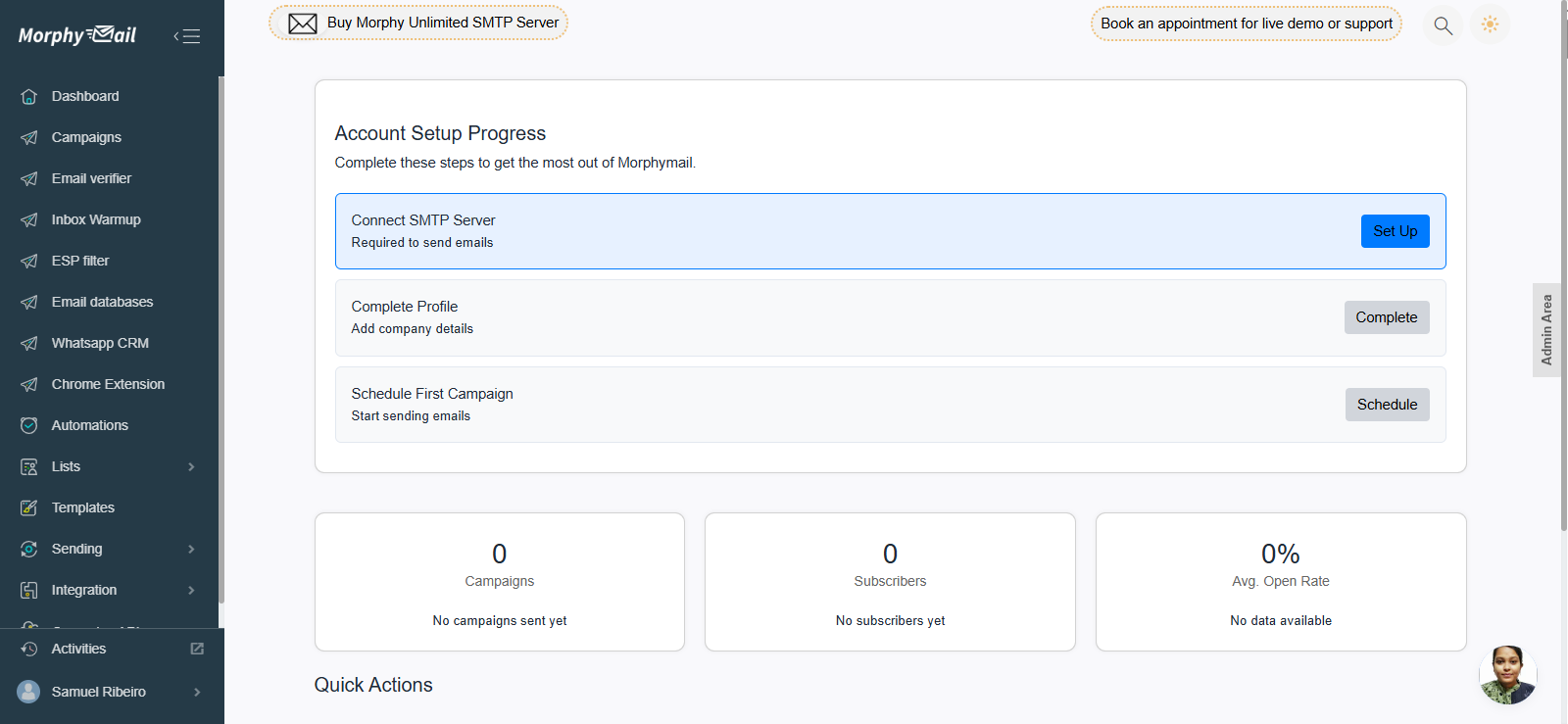 MorphyMail Software - Morphymail connect SMTP server