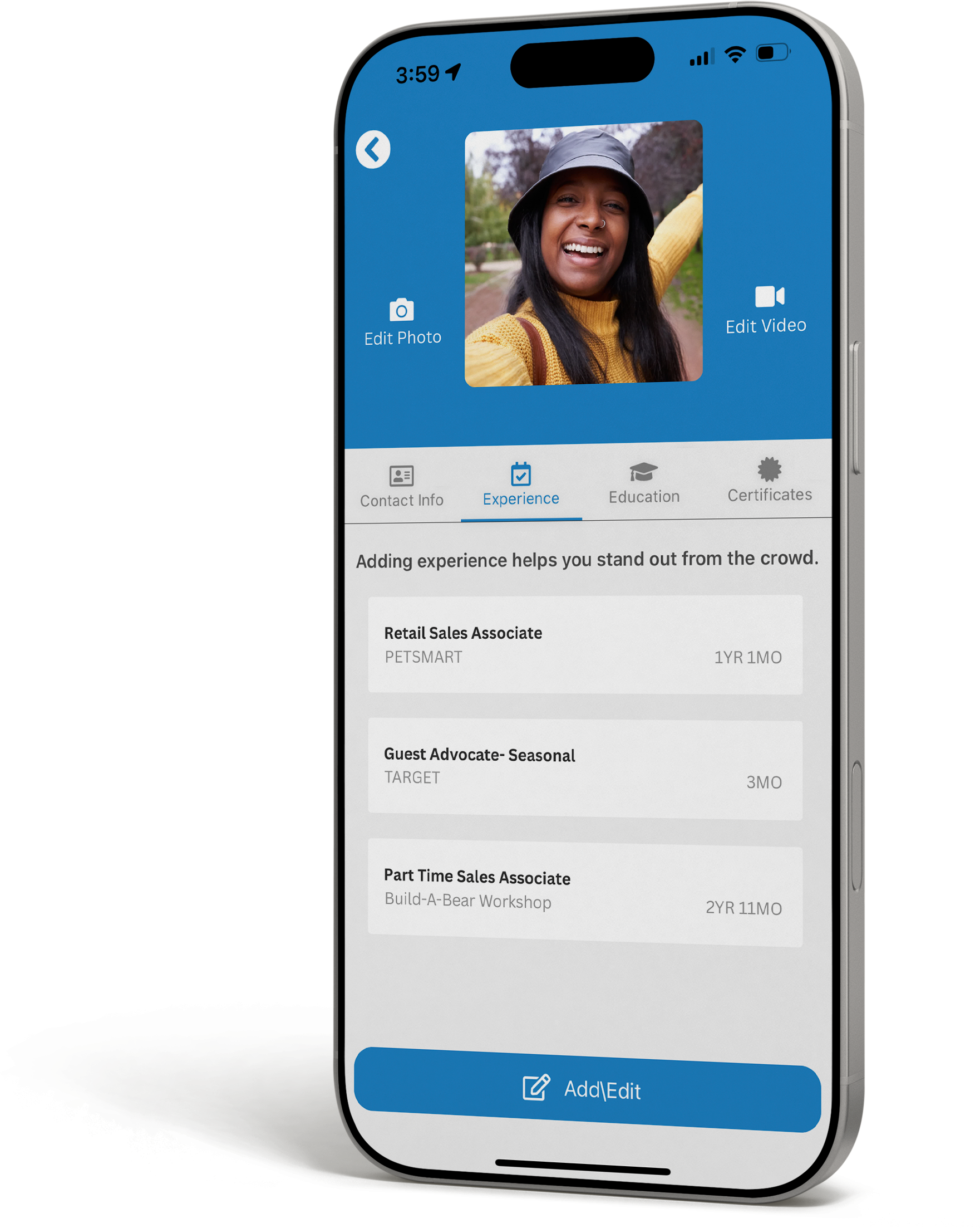 Juvo Jobs Software - Juvo Jobs candidate profile - thumbnail