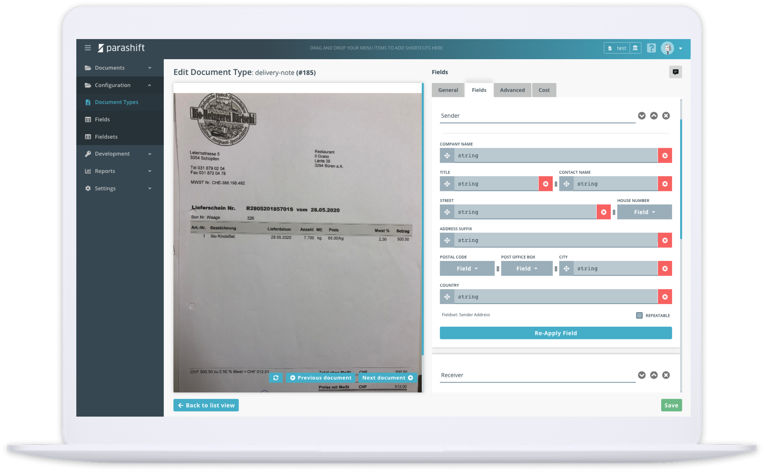 Document Type Editor