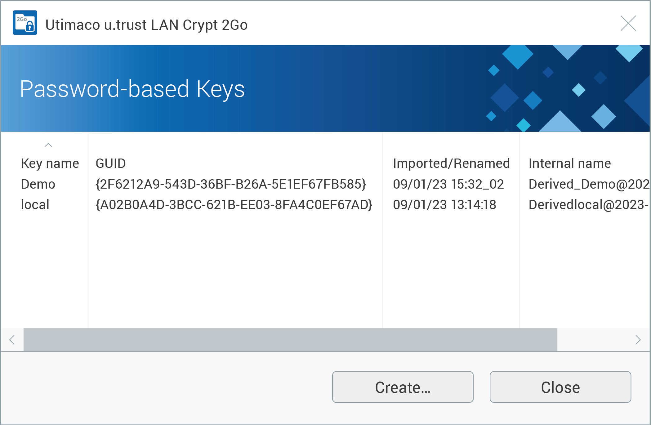 u.trust LAN Crypt 2Go Keys