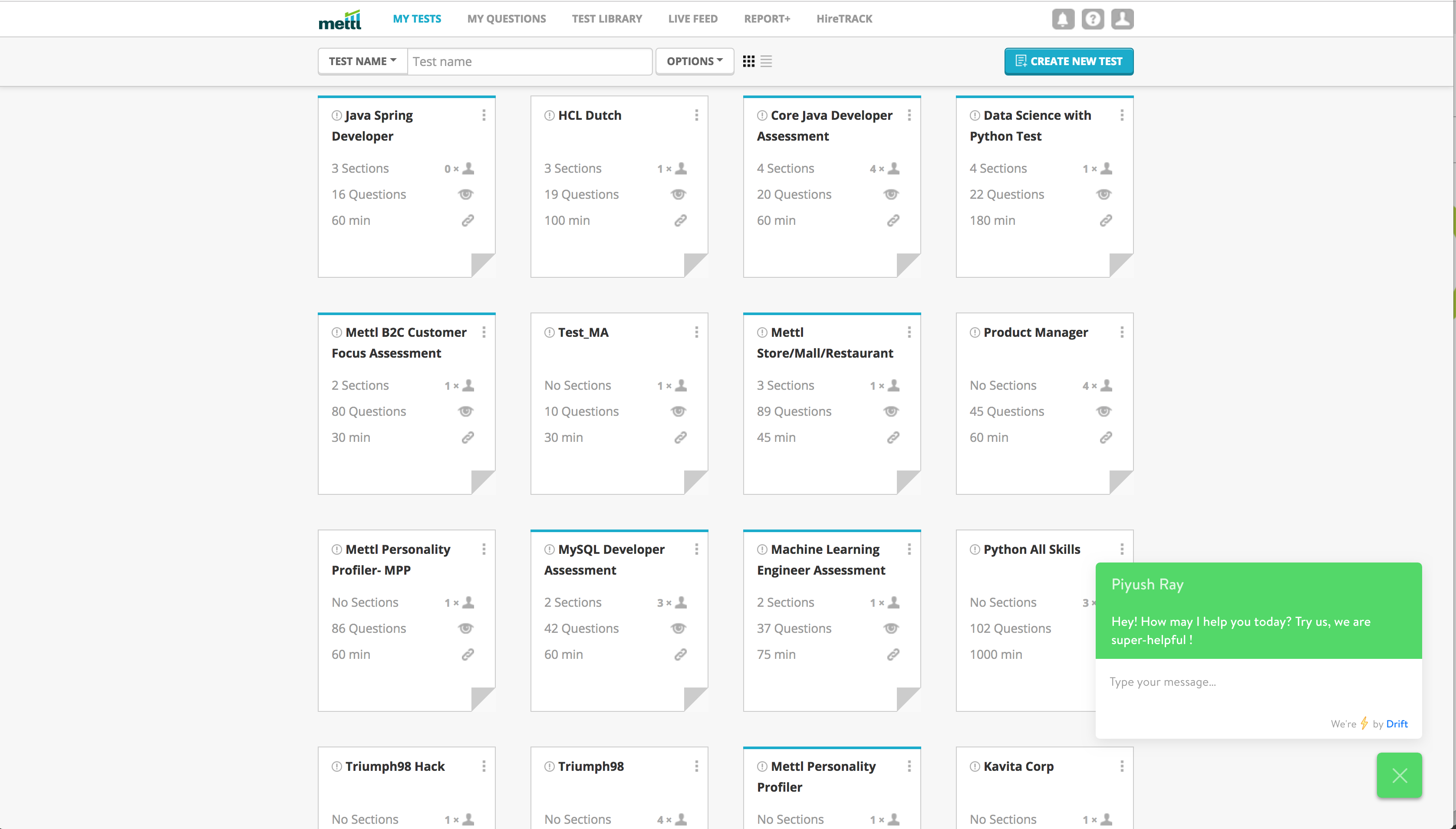 Mercer | Mettl Examination Platform