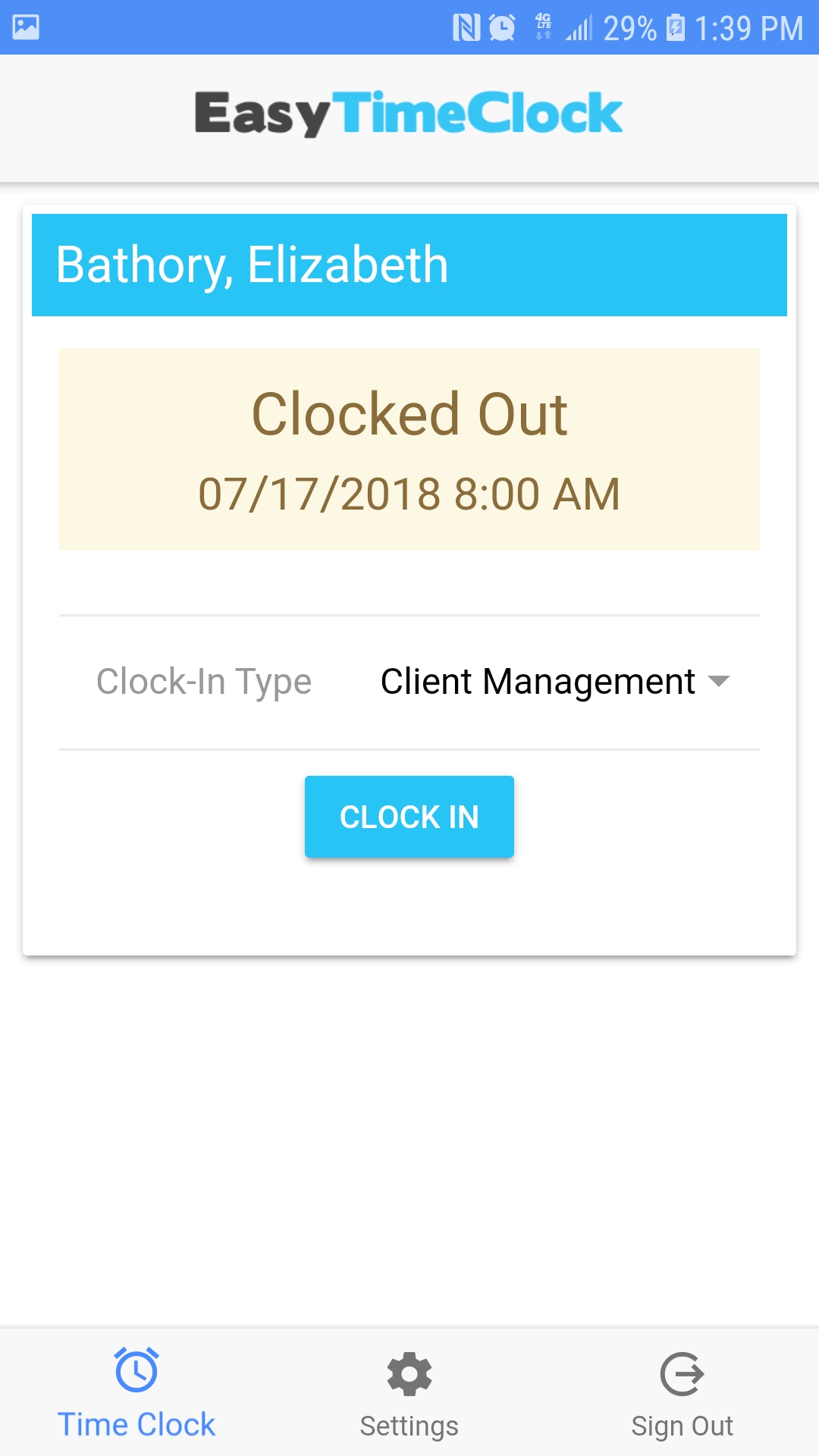 completely free time clock app