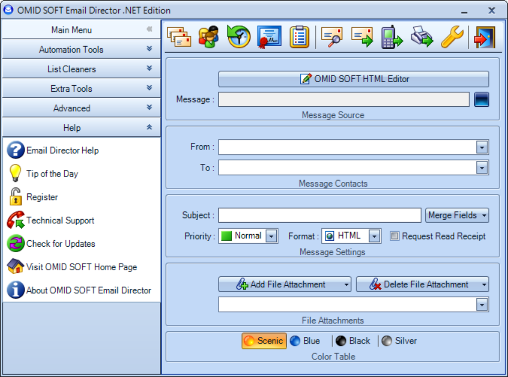 Email Director dashboard