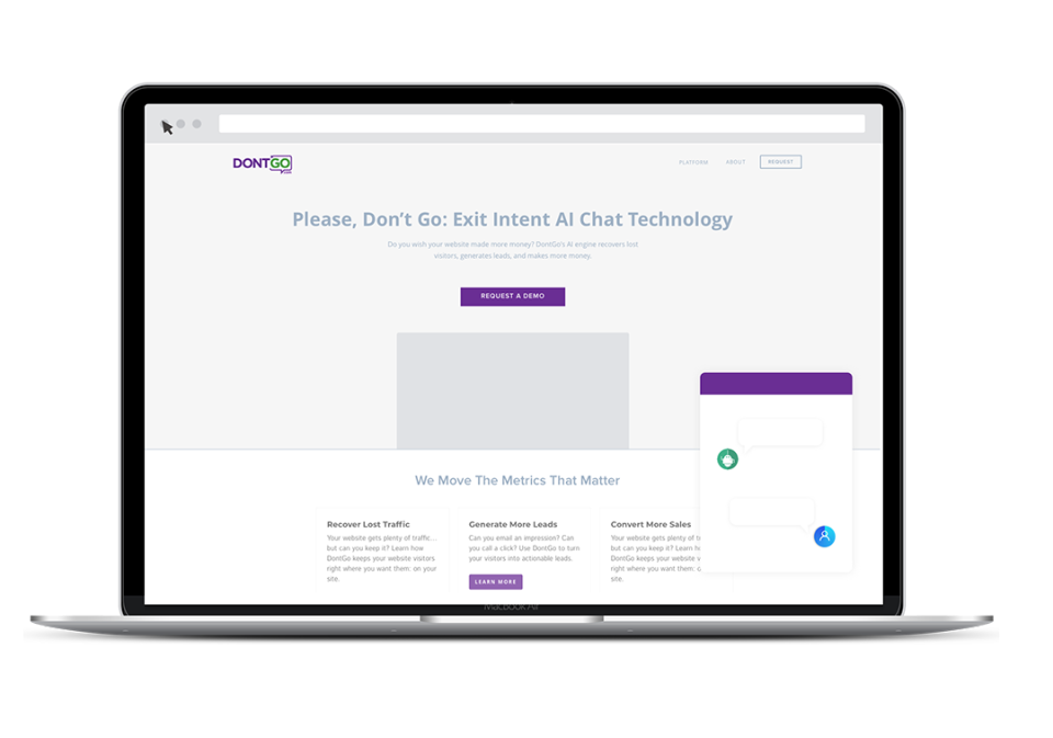 DontGo exit intent chat-thumb